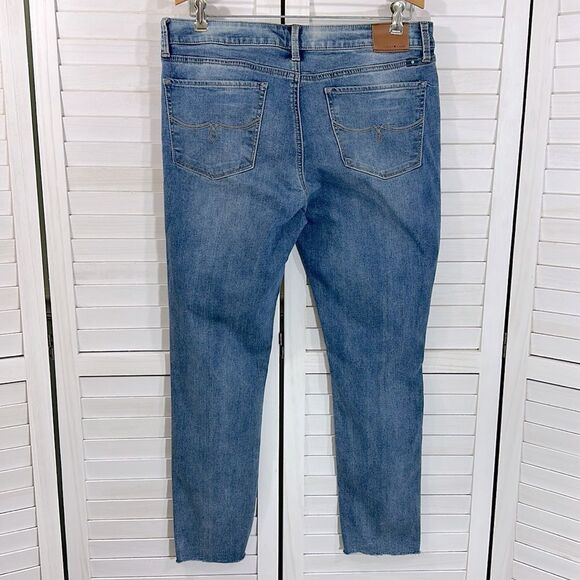 Lucky Brand Jeans Size 12 12/31 Lolita Skinny Stretch Raw Hem Ankle - Picture 8 of 14